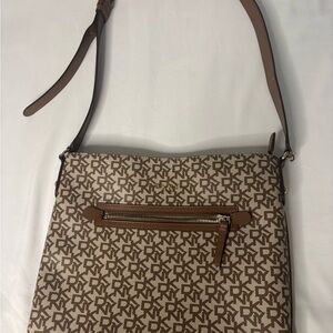 DKNYC Brown Crossbody Bag with Chic Design